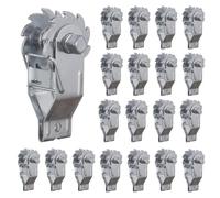 FENSMILE 20PCS Electric Fence Wire Strainer, Heavy Duty Inline Wire Tensioner with Compression Clip, Wire Ratchet Tensioner for Electric Fence, Farm