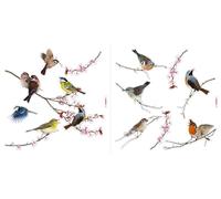 Fenstersticker - Birds - Größe 31 x 31 cm - Komar, Kinderzimmer, Wandaufkleber, Wanddekoration, Wandsticker