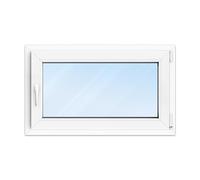FENSTERVERSAND - Basement Window 100 x 60 Plastic Window White - Double Glazing Clear Glass - Swivel and Tilting Window Plastic - DIN Right - W x H: 1000 x 600 mm, 70 mm Profile