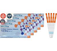 Fentanyl/Xylazine/Nitazene Test Strips for Liquids, Pills & Powder, 5 Pack, Made in USA, 10X More Sensitive, for Harm Reduction and Research