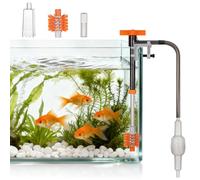 Fentar Aquarium Gravel Cleaner, 44-57cm Extendable Gravel Cleaner Fish Tank with 3 Detachable Cleaning Heads, 3 in 1 Fish Tank Cleaning Kit for Water Changing Sand Washing and Maintenance