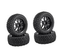 Fenteer 1/10 Scale RC Tires Accessories Professional Shock Absorbing Wear Resistant Easy Install Universal Parts Tyres Rubber Tires, Multi spoke wheels