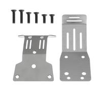 Fenteer 1:10 Scale Stainless Skid Plate Guard Plate Sturdy Smooth Repair Spare Parts for Remote Control Vehicle Model DIY Accessories