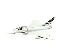 Fenteer 1/100 Ef2000 Fighter Jet Diecast Plane Diecast Aircraft Collectiable Airplane Model for Home Cafe Living Room Bedroom