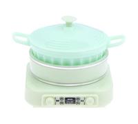Fenteer 1/12 Induction Cooker Miniature Mini Cookware 4x4.3x4.5cm Mini Kitchen Appliance Lifelike for Dollhouse Accessory Lightweight, Green