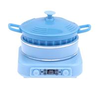 Fenteer 1/12 Induction Cooker Miniature Mini Cookware 4x4.3x4.5cm Mini Kitchen Appliance Lifelike for Dollhouse Accessory Lightweight, Blue