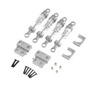 Fenteer 1/12 RC Car Shock Absorber Set Shock Holder Metal Replacement Repair Upgraded Kits for MN82 82S 82Pro Hobby Car DIY Modified, Silver