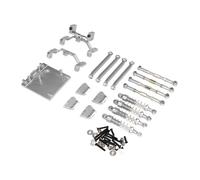 Fenteer 1/12 RC Upgrades Kit Servo Mount Wear Resistant Upgrade Part Replacement Tie Rod Mount for MN99S DIY Accessories, silver