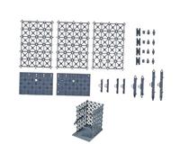 Fenteer 1/144 Interlocking Display Base, Hobby Action Figure Base, Accessory, Easy to Assemble Model Display Stand for 30mm