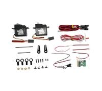 Fenteer 1/16 RC Crawler Double Servo Set Replace Spare Parts High Performance Practical Portable RC Car Parts Accessory for B36-2, with BT Board Set