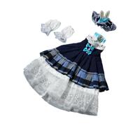 Fenteer 1:6 BJD Doll Lolita Dress Make Your Own Dolls DIY for Little Girls Photo Props Cosplay Party Dress for 11.81'' Fashion Girl, blue