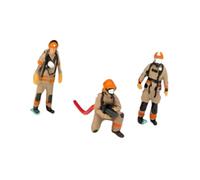 Fenteer 1/64 Firefighter Figures Realistic Collectibles Tiny People Model Diorama Action Figures for Sand Table Ornament Accessories, Style A