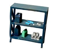 Fenteer 1/64 Scale Car Garage Accessory Automotive Repair Scene Model Realistic Photo Prop Ornament Miniature Garage Stuff, Tool Rack