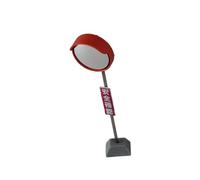 Fenteer 1:64 Scale Convex Mirror Model Diorama Collectible Layout Decoration, Miniature Convex Mirror Model, Clear View Version