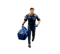 Fenteer 1/64 Scale Miniature Figure Realistic Collectibles Hand Painted Tiny People Figurine for Photography Props DIY Scene Ornament, male doctor