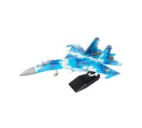 Fenteer 1:72 Russian SU27 Fighter Jet Model Scale Aircraft with Stand Airplane Model for Shop Window Home Living Room Desktop
