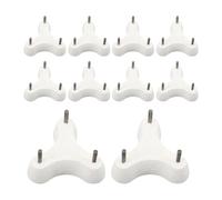 Fenteer 10 Pieces Pottery Pointed Stilts, Stilts, Accessory, Practical, Professional, 3 Point Ceramic Tripod for s Firing