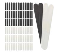 Fenteer 100Pcs Hat Sweat Liner Absorbent Liner Pads Patches Absorbing Pads for Baseball, Golf, Sports