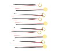 Fenteer 10Pcs 27mm Piezo Disc Piezo Elements Sounder Prewired Trigger Transducer Sound Sensors for Drum Trigger