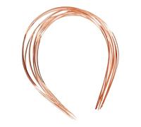 Fenteer 10Pcs Blank Headband Base Metal Hair Hoop Plain 1mm Width DIY Headpiece for Beads Beading Photo Props Embellishment Headdress, rose gold, 1.5mm