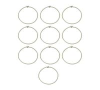 Fenteer 10x Trampoline Elastic Rope High Jump Bungee Cord Wear Resistant Round Trampoline Accessories for Exercise Fitness, White