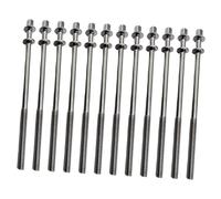 Fenteer 12 Pieces Drum Screw,Tension Rods,Accessory,Rustproof with Washers Percussion Instrument Parts Metal Drum Kit Screws Hardware, XS