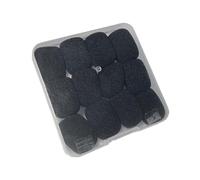 Fenteer 12 Pieces Windscreen Mic Cover Compact Easy to Use Professional Protection Reusable Wind Screen Sponge, Black 2.7c