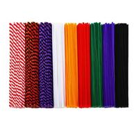 Fenteer 1800 Pieces Craft Cleaners Chenille Bendable Wire Core Soft Texture Colorful Set Halloween Decorations Classroom Activities Suitable For Seasonal Ornaments Making