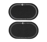 Fenteer 2 Pack Bass Drum Head Protection Stickers for Drummers, Double Pedal