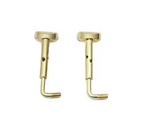 Fenteer 2 Pieces 4/4 Violin Chin Rest Clamp Screws Alloy Heavy Duty Violin Accessories Split Hook Easy Installation and Removal, Gold
