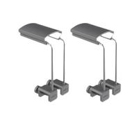Fenteer 2 Pieces Aquarium Lamp Stand, Aquarium Light Mounting Bracket, Metal Tank Light Stand for Tank, Hanging Lamp, 10x5x2cm