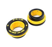 Fenteer 2 Pieces Barbell Clamps Collars Locks Collars Clip Easy Installation Weight Bar Clamp Weight Clamp Barbell Buckle for Fitness, Yellow