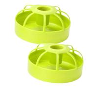 Fenteer 2 Pieces Bird Feeder Waterers Bird Food Holder Large Capacity Washable Splashproof Supplies Sturdy Container Food Dispenser