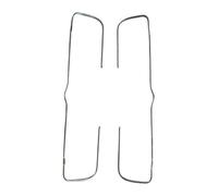 Fenteer 2 Pieces Curved Handle Reversible Handles Simple Installation High Performance Replacement Stainless Steel for Storage Crates, A