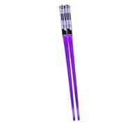 Fenteer 2 Pieces Lightsaber Chopsticks Light up Glow Sticks Cool Portable LED Glowing Light Saber Chopsticks Party Chopstick for Sporting Events Party, Purple