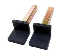 Fenteer 2 Pieces Motorcycle Stand Hooks for Paddock Stand Repairing Tool Heavy Duty AntiSlip Stable Spare Parts Support Rack U Hooks, B Square tube