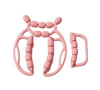 Fenteer 2 Pieces Relax Roller Massagers Circular Leg Clamps Leg Massage Tools Massage for Shoulders Thighs Neck Sports, Pink