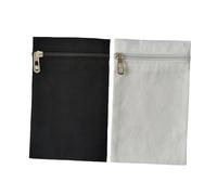 Fenteer 2 Pieces Sew in Side Pocket with Zipper Coat Inside Pockets Invisible Travel Security Pocket for Hoodies Clothing Coats Robes, Style B