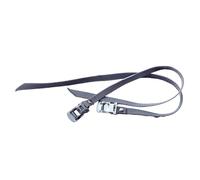 Fenteer 2 Pieces Universal Pedal Toe Straps Reinforced Nylon 19.7x0.5inch Adjustable for Excersise Accessory Wear Resistant, Grey