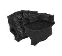 Fenteer 2 Pieces Weight Lifting Grip Pads, Palm Protection Exercise Gloves, Palm Guards Hand Grips for Dumbbell Bodybuilding Pull Ups, Black, L