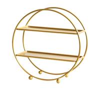 Fenteer 2 Tier Cupcake Stand Tiered Serving Tray Plate Dessert Display Cake Stand for Gatherings Table Decoration Celebration Elegant, gold