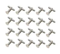 Fenteer 20 pcs Silver Plated Blank Settings Base Pad Cabochon Cuff Links Blank 8 mm