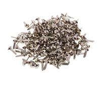 Fenteer 200pcs Mini Decorative Round Head Split Pins Metal Brads Paper Fasteners for Scrapbooking Paper Craft Office Stationery,