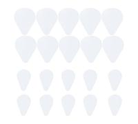 Fenteer 20Pcs Flute Non Slip Grip Pads Sticker Transparent Multifunctional Flexible Accessory Professional for Flute Players Silicone, 0.3mm Thickness