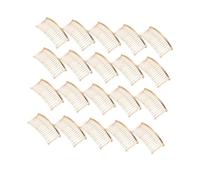 Fenteer 20x Wedding Comb 30 French Styling Hair, Pin Clamp Headpieces for Hair Accessories Engagement Photo Prop, Gold