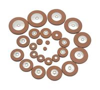 Fenteer 25 Pieces Alto Sax Pads Set Alto Saxophone Pads Lightweight Portable Practical Professional Durability Replace Accessories, Brown