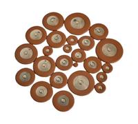 Fenteer 25 Pieces Saxohone Leather Pads,Alto Sax Pads,Sturdy,Repair Parts Instrument Accessories Replacement with Multi Size for Alto