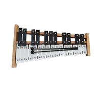 Fenteer 27 Notes Glockenspiel Xylophone 27 Key Motor Skill Educational Portable with 2 Mallets Percussion Instrument for Concert Home