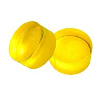 Fenteer 2Pcs Break Jump Tip Replacement Hard Repair Billiard Accessories Billiard Pool Cue Tip Diameter 14.6mm for Pool Player Sports, Yellow