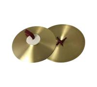 Fenteer 2Pcs Crash Cymbals Traditional Percussion Hand Cymbal Alloy Musical Instrument for Stage Show Professionals Performance Party, 16 inch
